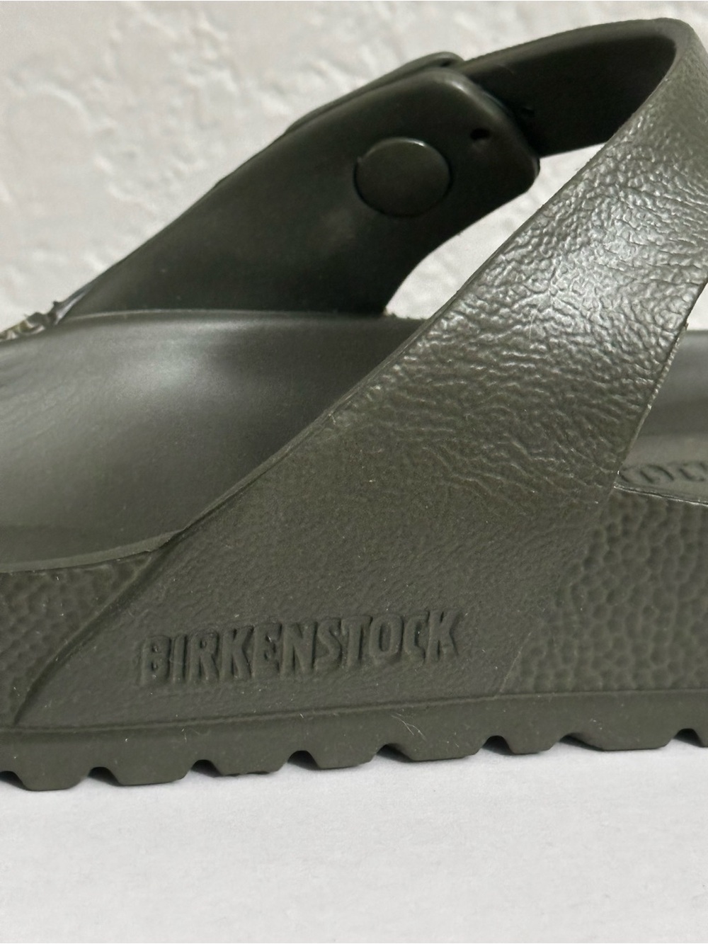 Birkenstock Women’s Gizeh EVA Size 38 Olive Green NEW - Picture 7 of 8
